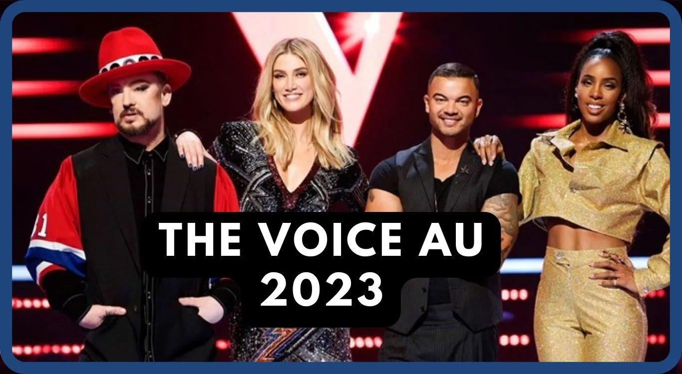 Judges of The Voice Australia 2023 standing on stage