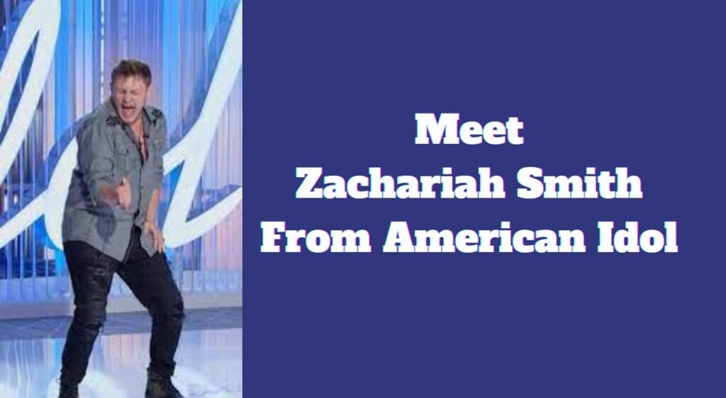 Zachariah Smith performing on American Idol Stage