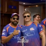 Rohit sharma and Rayan Rickelton Holding Black Sunglasses